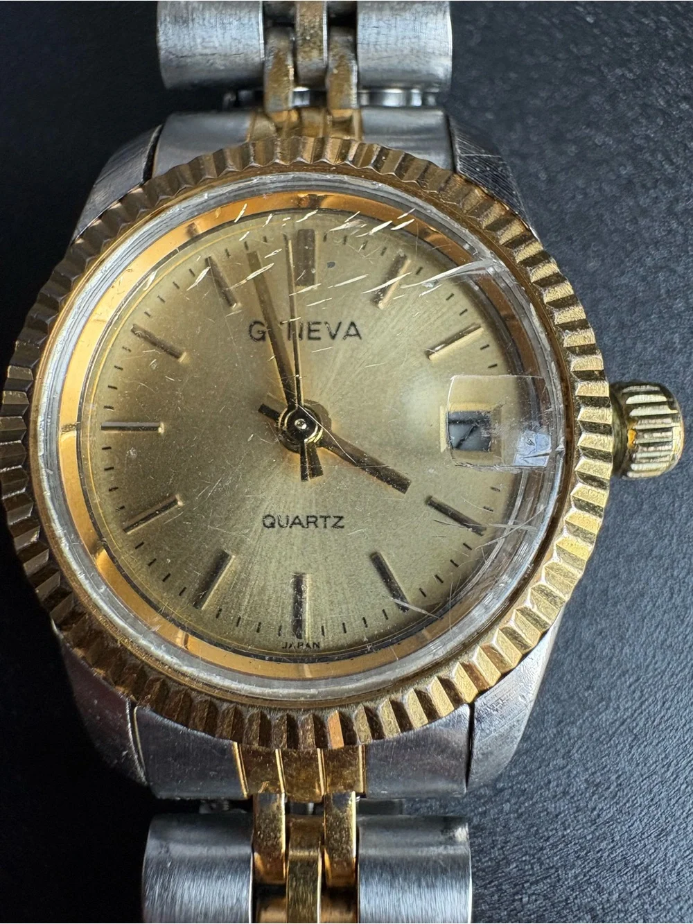 Geneva Women’s Two-Tone Gold and Silver Quartz Watch